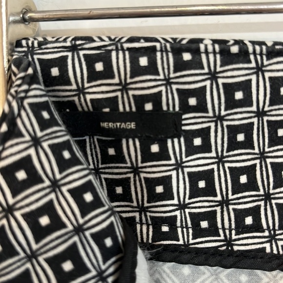 Talbots geometric print Heritage pants in black and white size 14 - Picture 6 of 10